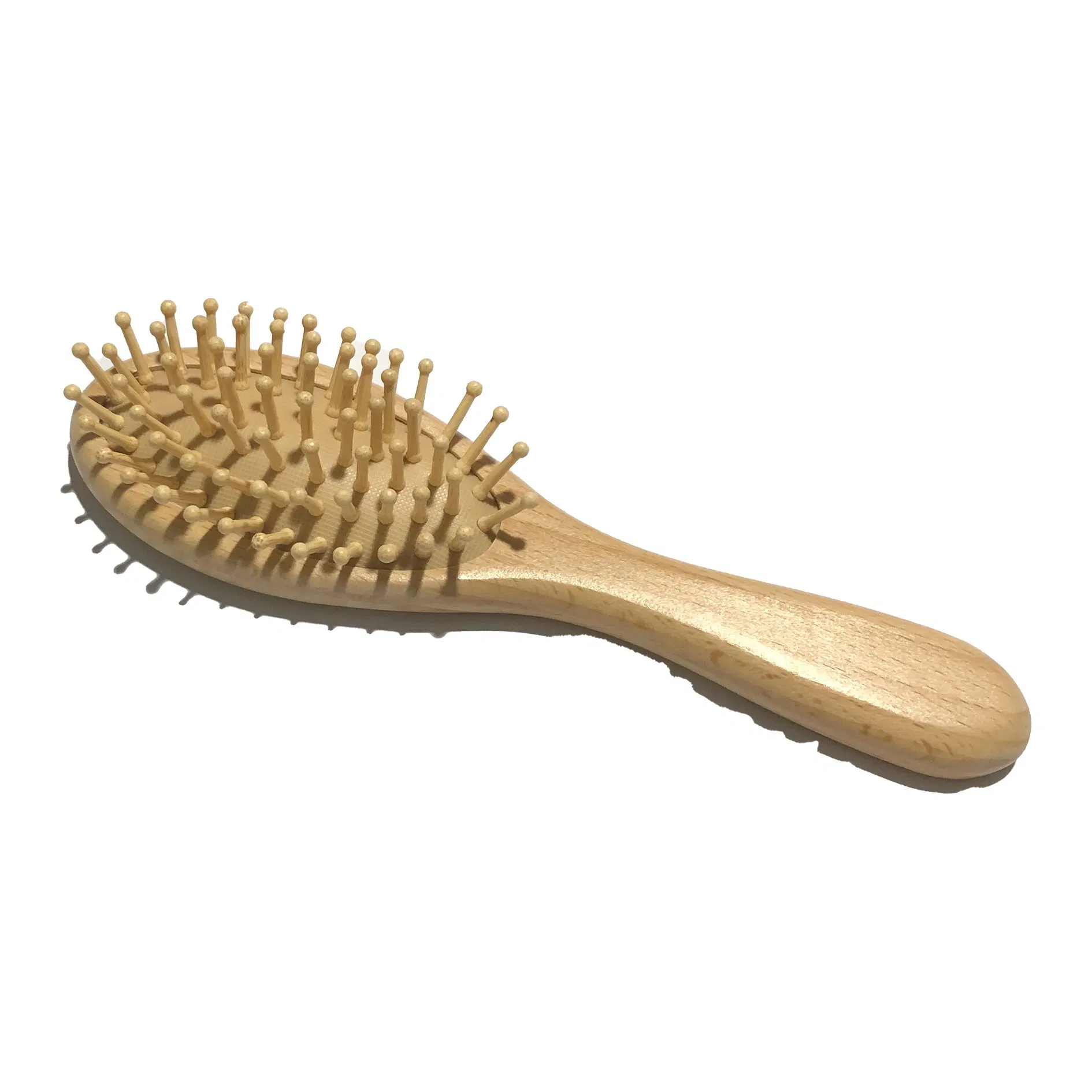 Eco-Friendly Custom Logo Air Comb Biodegradable Natural Bamboo Hair Comb for Home Hotel Salon Travel-Wholesale