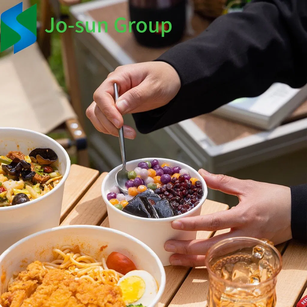 Disposable Take Away Kraft Paper Salad Bowl with Lid Kraft Paper Bowl