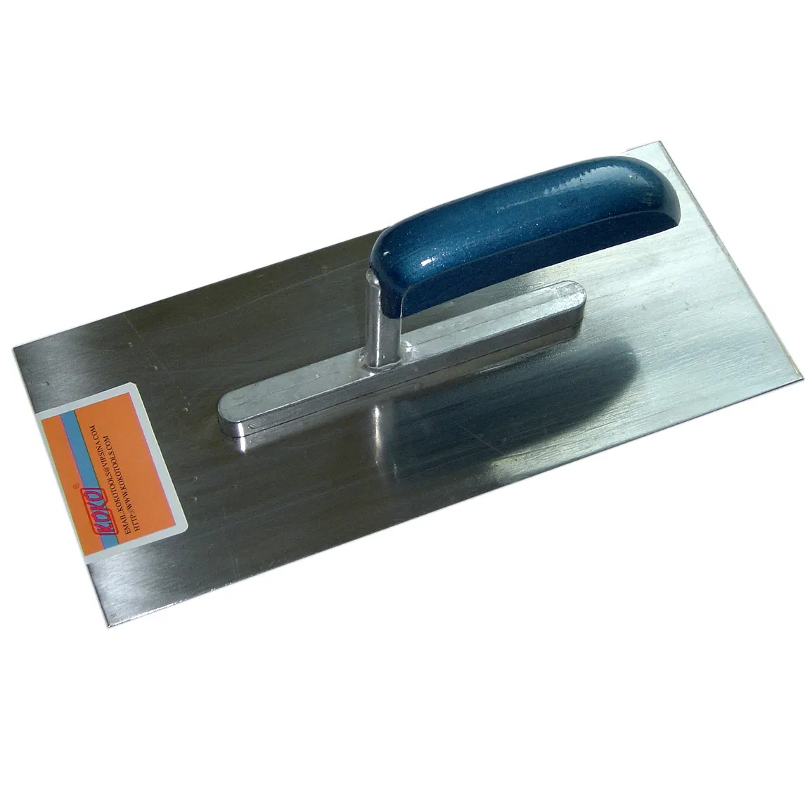 Wooden Handle Steel Blade Nothed Plastering Trowel