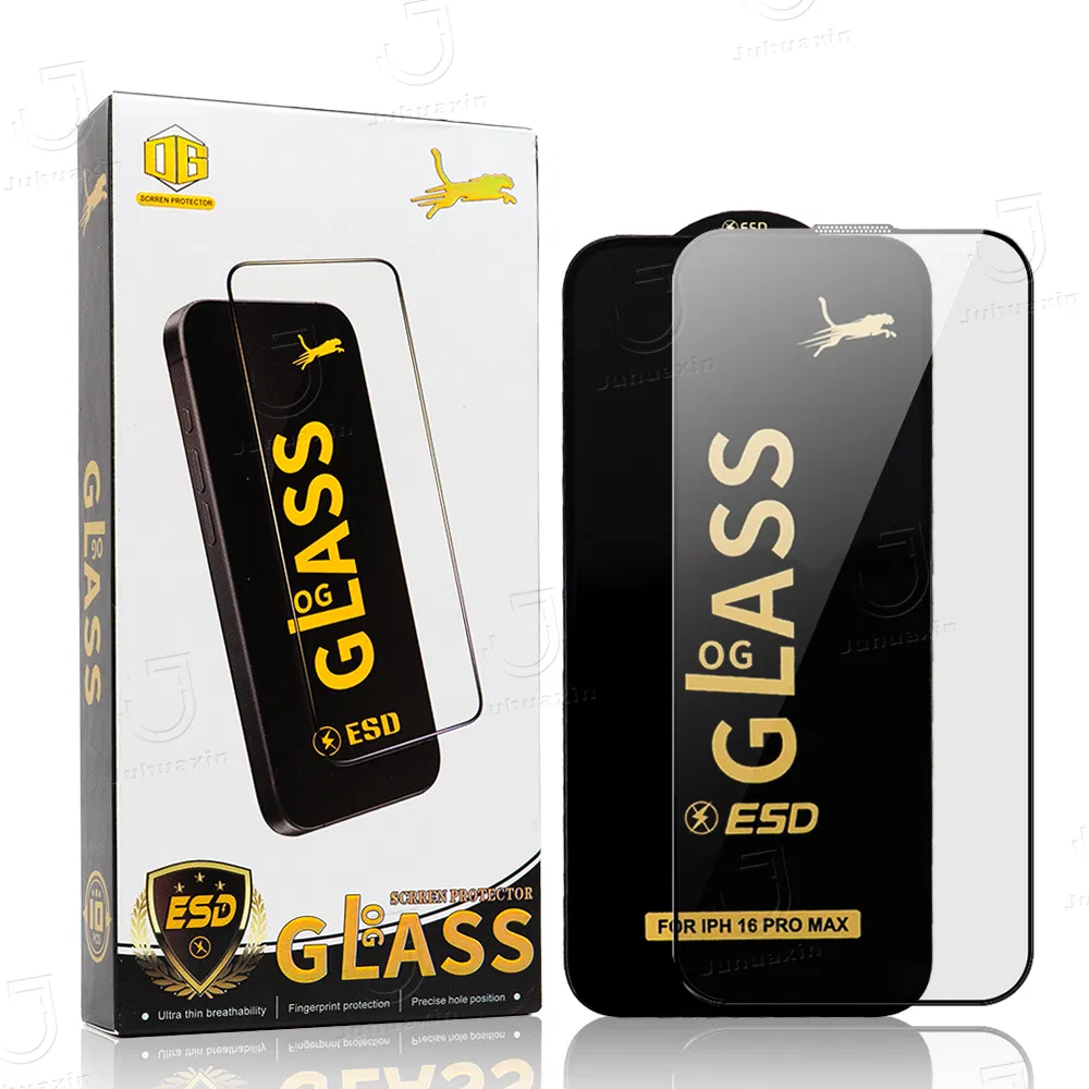 2026 Hot-Selling Tempered Glass Screen Protectors, Super ESD Og Tempered Glass Screen Protectors Protector De Pantalla De Vidrio Templado Og for Iph17/17p/16