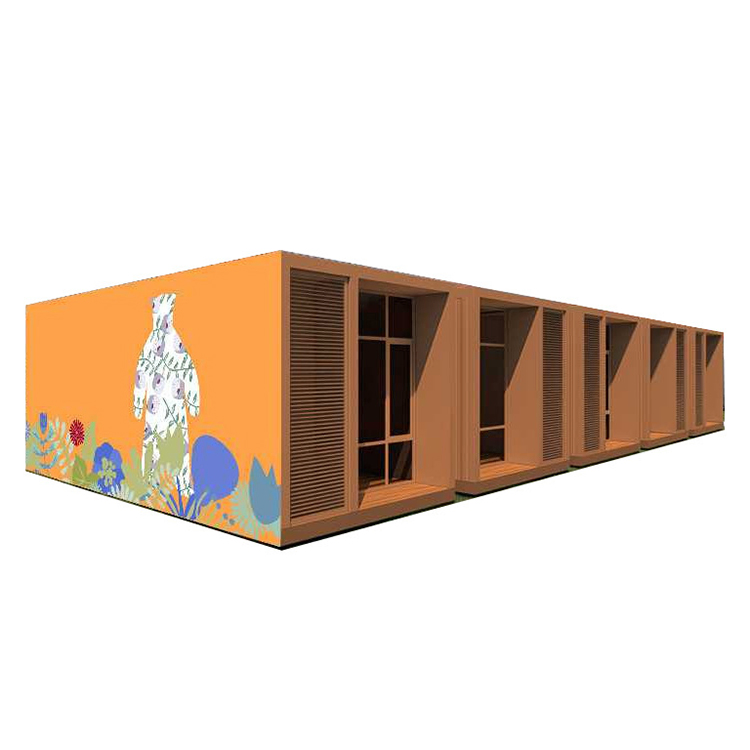 20FT Prefab Adopt Me Container House Design Coffee Shop Restaurant Container Flat Pack Container House Sale