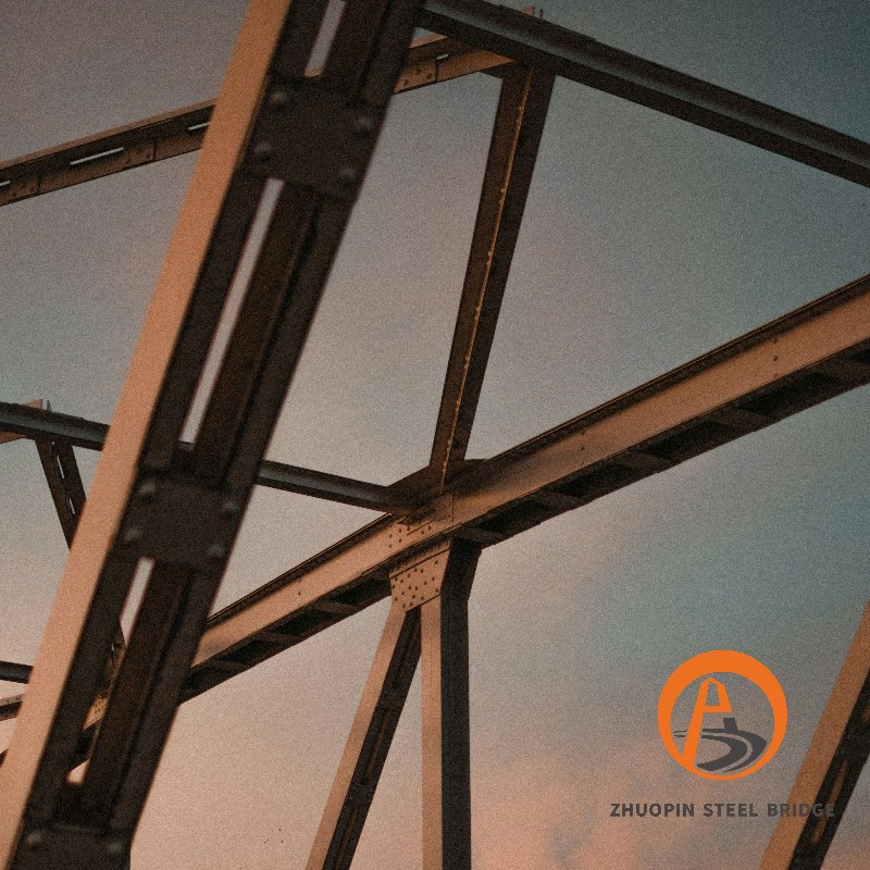 Hot DIP Galvanizing Painted Steel Bridge / Steel Structure Bridge