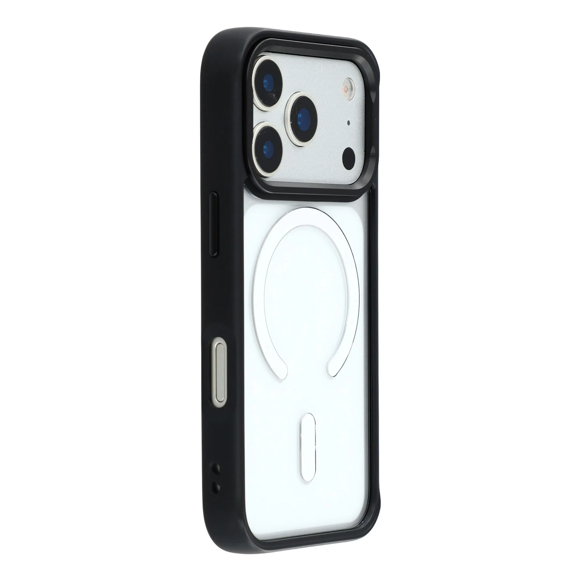 for iPhone 17 Pro Max Clear Phone Case Compatible with Magsafe PC TPU Back Cover