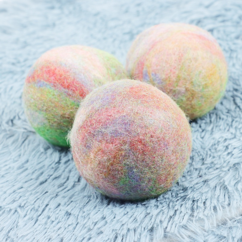 Fabric Softener Anti Static Popular Best Seller Organic Color Wool Dryer Ball for Laundry