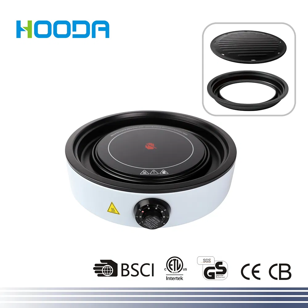 1000W Detachable Grill Plate with Non-Stick Coating for Easy Cleaningc