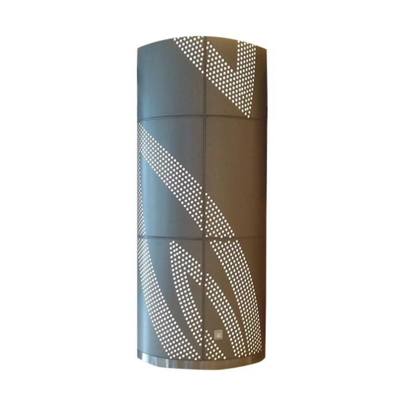 Light Weight Aluminium Alloy Curtain Wall for Indoor Cylindrical Decoration