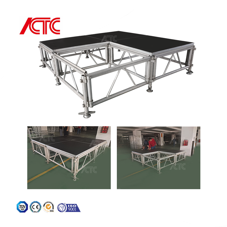 Premium Outdoor Aluminum Portable Stage Platform for Easy Assembly