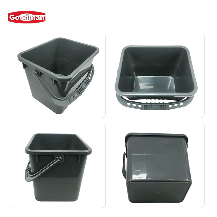 Square Plastic Bucket Plastic Bucket with Lid Mop Bucket
