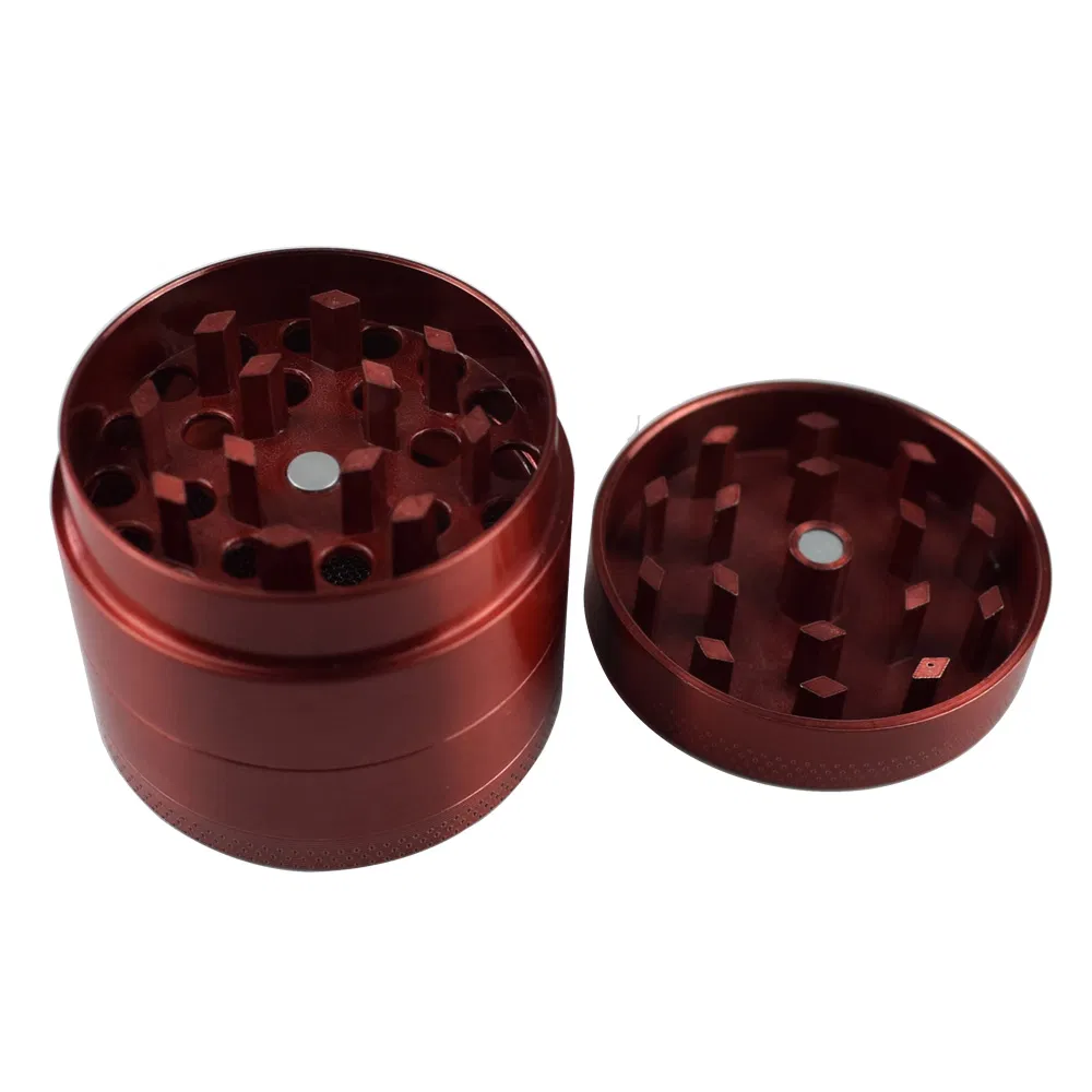 Smoking Accessories 50mm 4 Parts Zinc Herb Grinder 4 Layer Alien Grinder