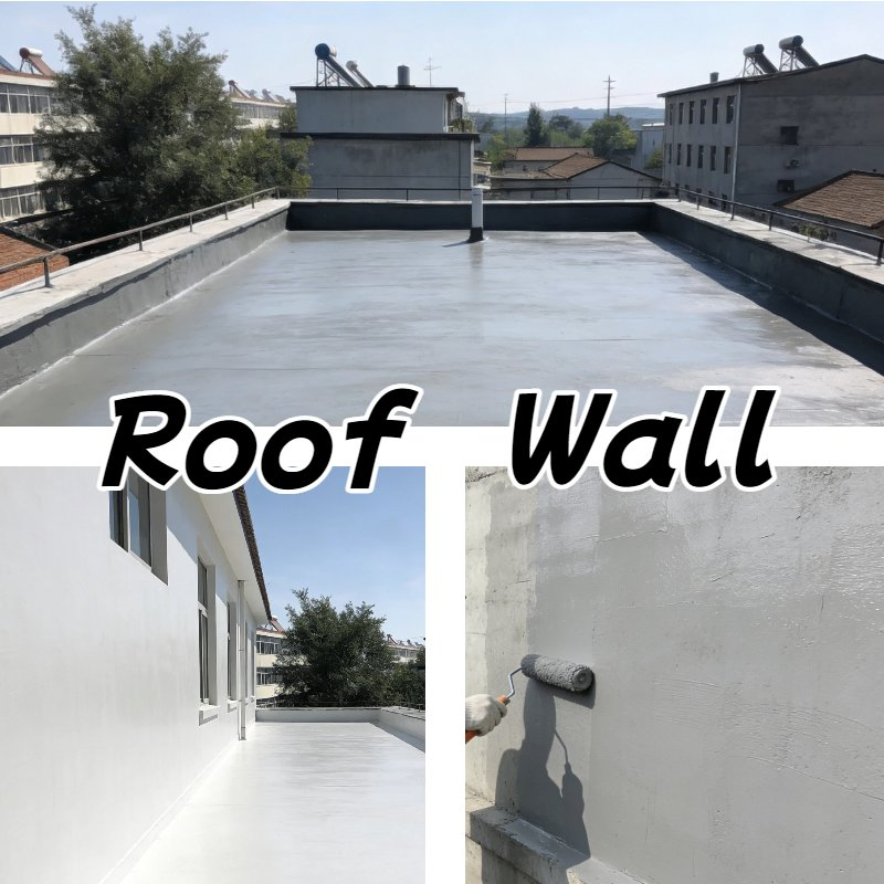 Convenient Green Anti-Aging Liquid Coil Acrylic Waterproof Coating for Roof Wall Basement