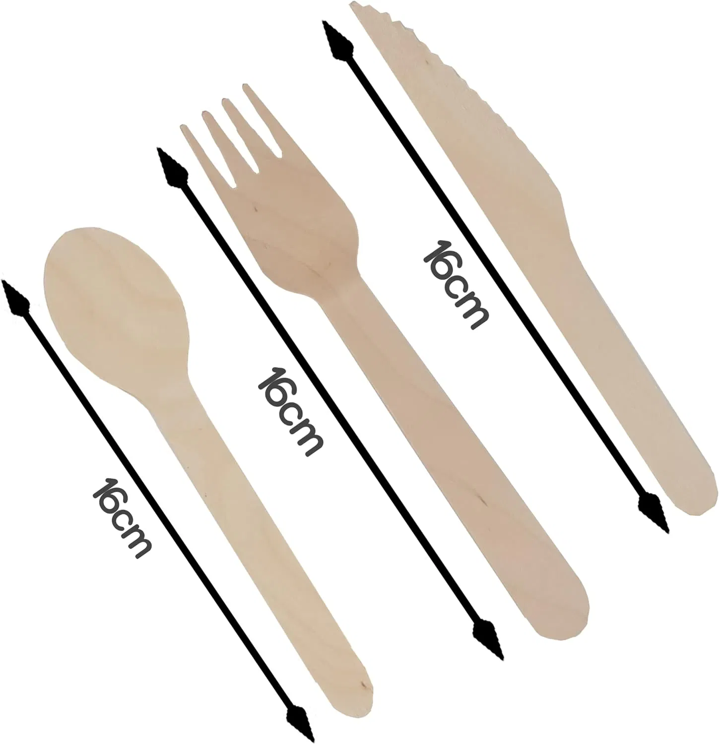 Eco Friendly Natural Compostable Biodegradable Utensils Disposable Forks Knives and Spoons