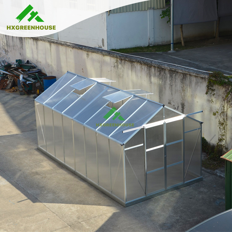 Modern Home Design Gardening Aluminium Polycarbonate Low Cost Greenhouse