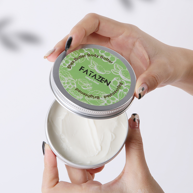 Natural Moisturizing Exfoliating Brightening Skin Glossiness Firming Whitening Coconut Oil Body Cream