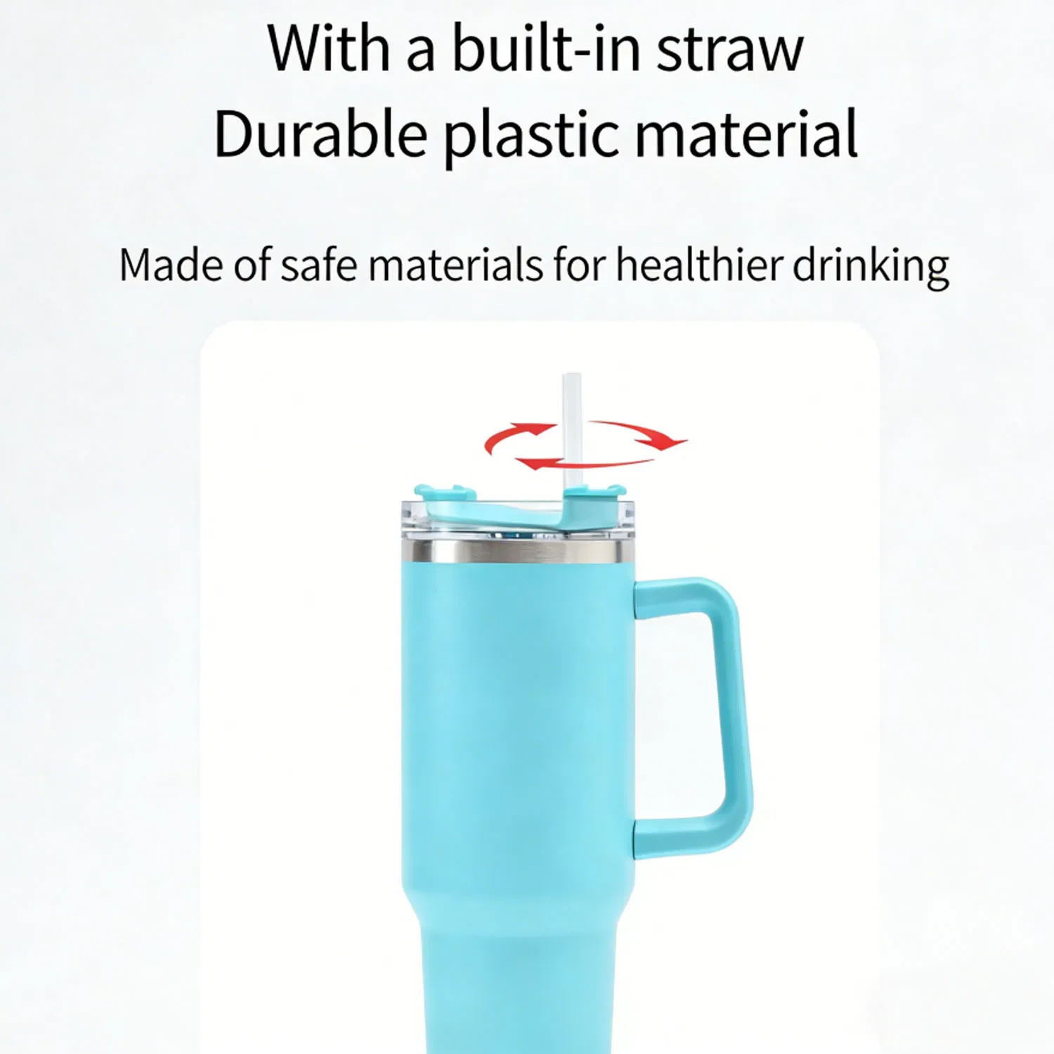 Durable Stainless Steel Car Cup with Handle