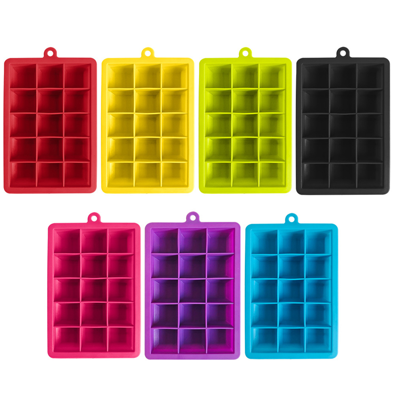 Mini Ice Cube Tray Tiny Ice Cube Mold Bin Ice Scoop for Chilling Drinks Coffee Juice Cocktail