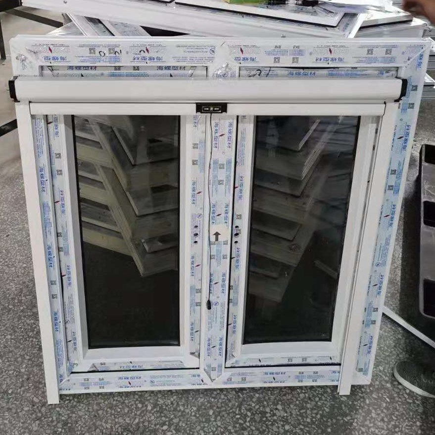 European Standard Casement Window PVC Thermal Windows with Mosquito Net