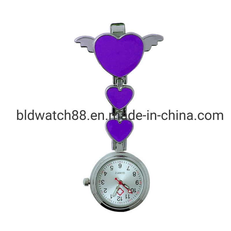 Colorful Heart Shape Nurses Watches for Promotion Gift