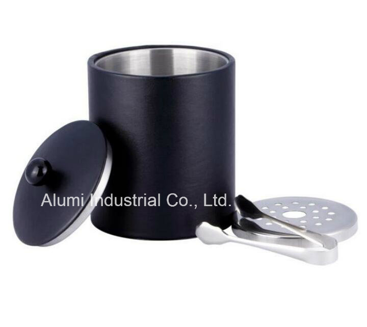 Hotel Ice Bucket with Luxury Leather