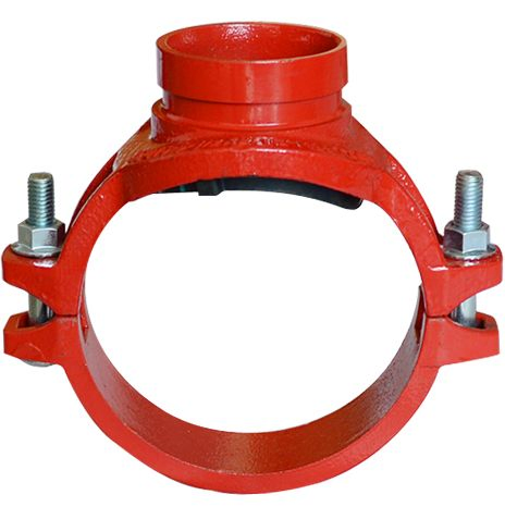 FM, UL, CE Ductile Iron Grooved Fitting Mechanical Tee for Fire Fighting