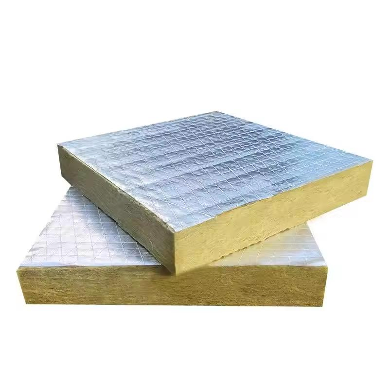 CE, ISO Certification Rockwool Board with Aluminum Foil Facing Insulation Material