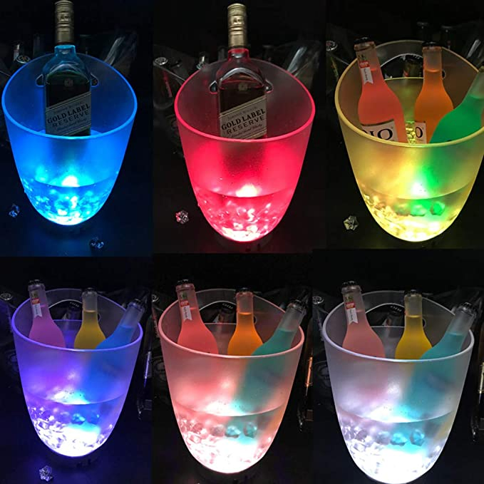 4L Multi Colors Changing LED Ice Bucket