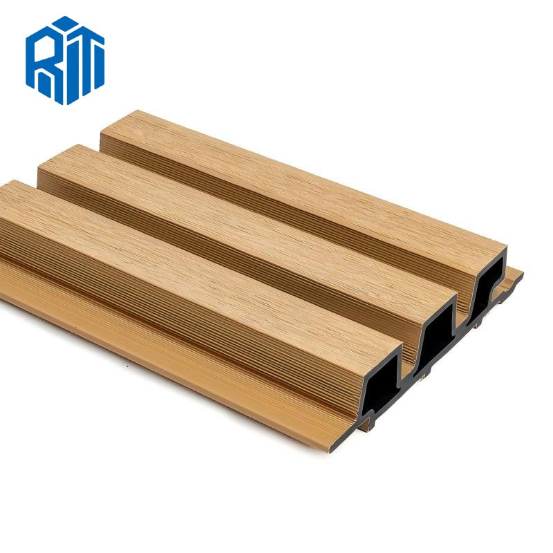 Non-Slid WPC Swimming Pool Decking Wood Grain WPC Outdoor Flooring