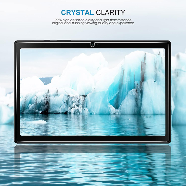 Anti-Fingerprint Clear HD Tempered Glass Screen Protector for Samsung Galaxy Tab A8 10.5 Inch 2022 Sm-X200/X205/X207