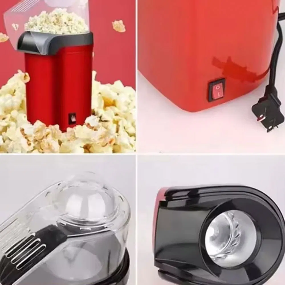 2025 New Wholesale High Quality 110V/220V Fully Automatic Hot Air Portable Mini Popcorn Maker with Top Cover