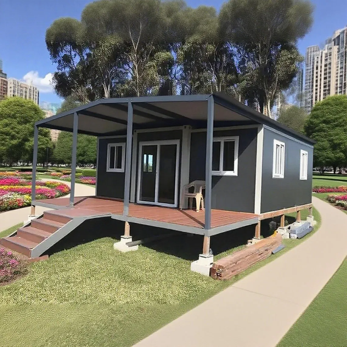 Living Expandable Prefab Office Villa Hotel Luxury Movable 40 Foot Container House