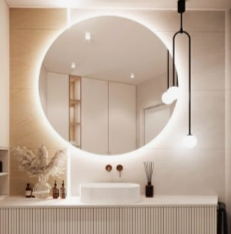 LED Mirror Wall Mounted - 6mm Thickness, 4000K Versatile Color Temperature