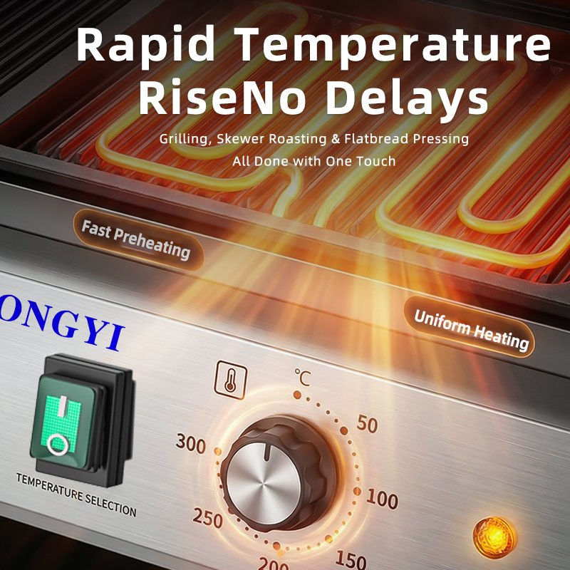 High Output Steak Plate Furnace Stackable Design for Peak Hour Restaurant Use