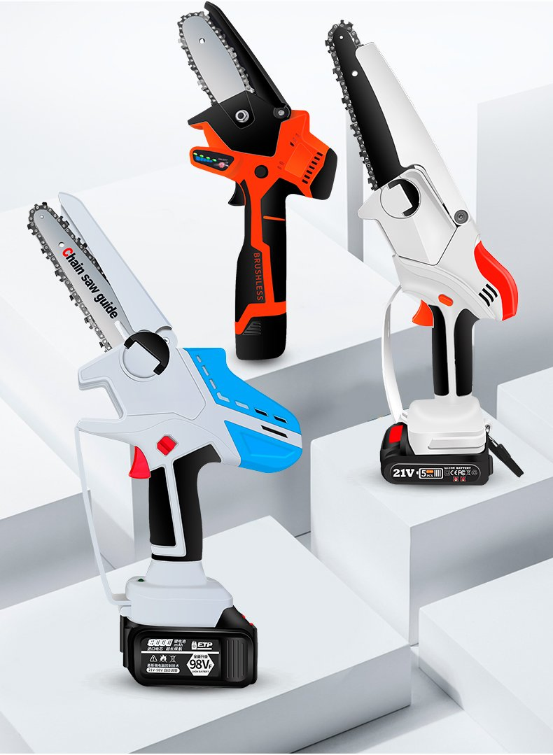 New Model 6inch 21V Portable Cordless Wood Chainsaw Sharpener Top Non-Slip Handle Mini Electric China Chainsaw