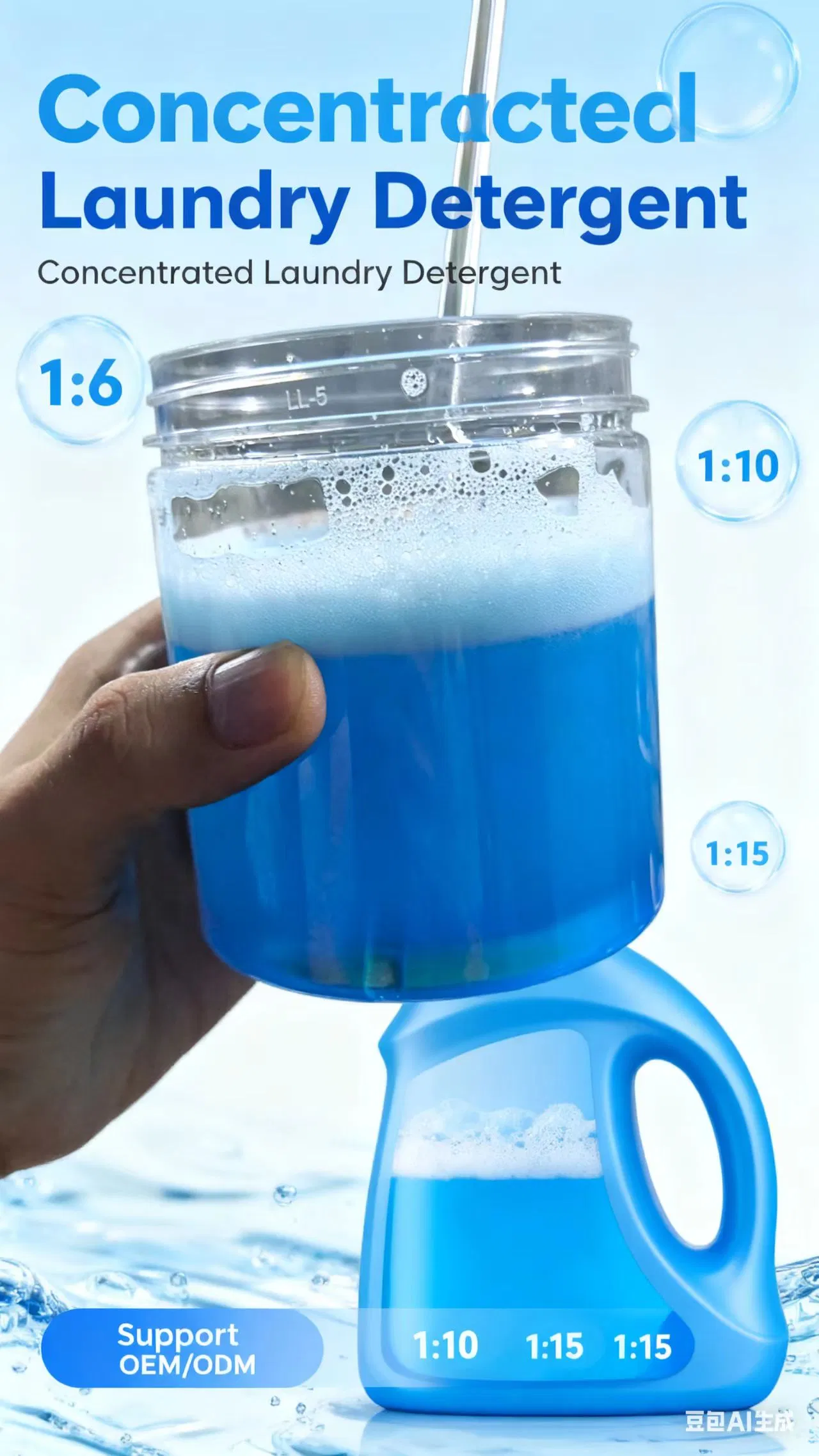 Dishwashing Liquid Concentration Ratio Dishwashing Detergent 1: 6 1: 10 1: 15