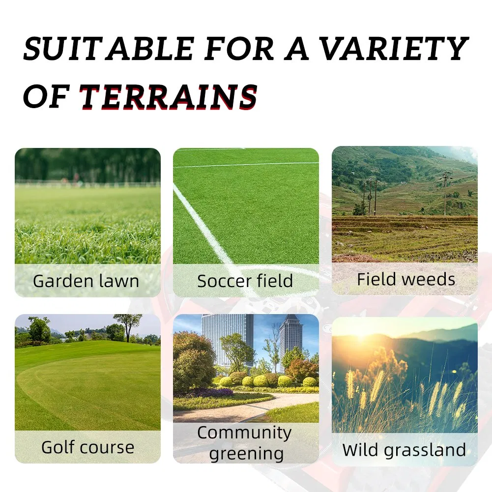 Remote Control Self-Propelled Crawler Lawn Mower Use Petrol Wheeled Lawn Mower for Sale