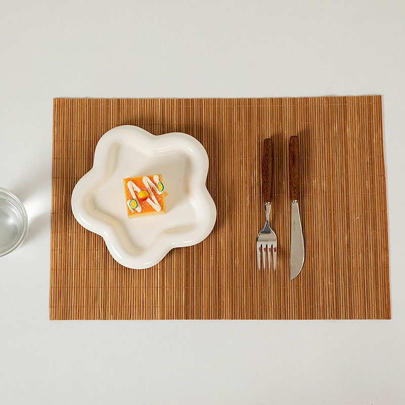 Natural Bamboo Table Mat Ecofriendly Mat for Dining Kitchen