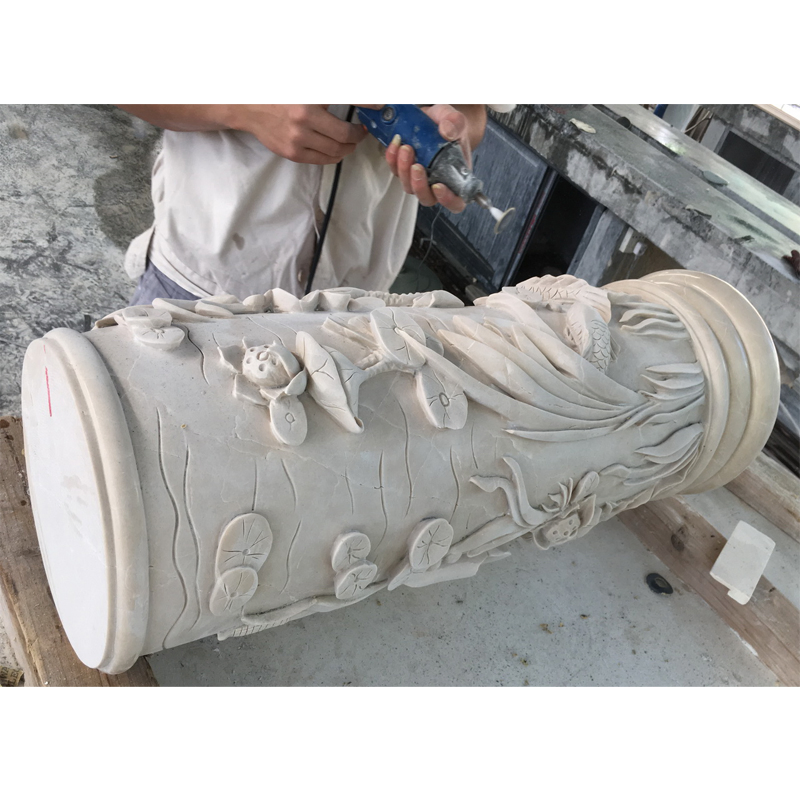 Roman Column Stone Pillars for Home Decoration