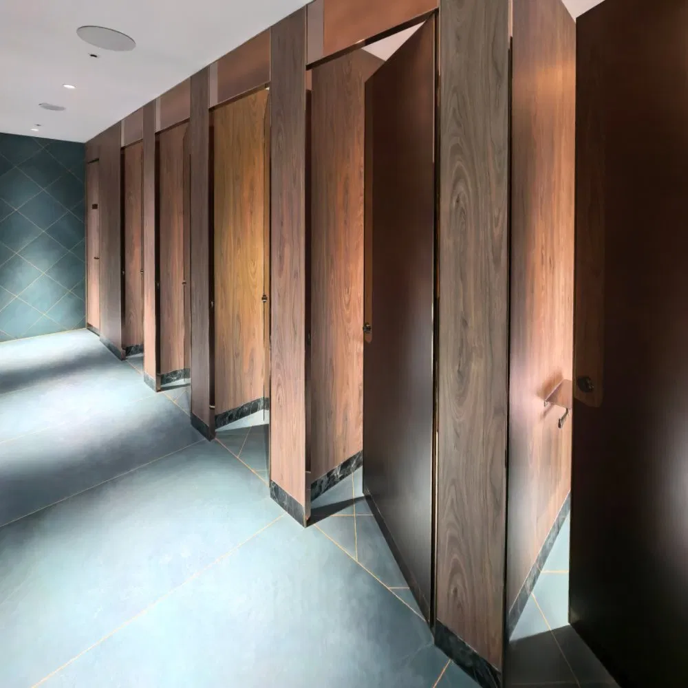 Scratch-Proof Debo Innovative Design High Pressure Laminate HPL Toilet Cubicles for Shopping Hall