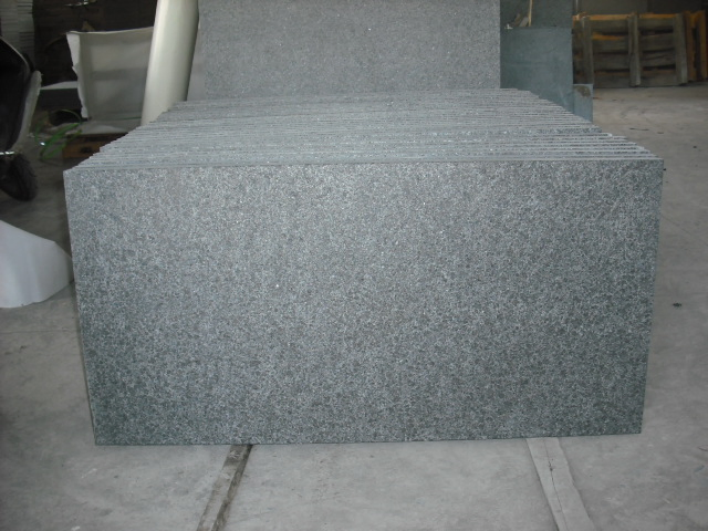 Flamed G684 Black Basalt Tiles for Swimming Pool & Floor and Wall Decoration
