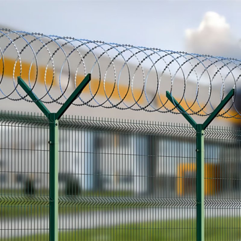 High Security Customized Anti Climb Iron Wire Mesh Fence for Airport