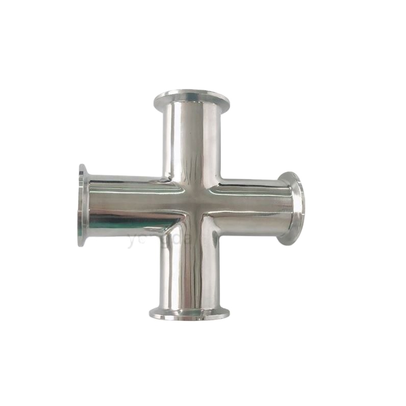 Durable Stainless Steel Vacuum Fitting for Optimal Cross System Connection