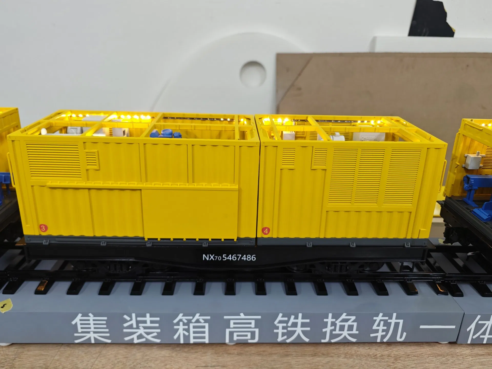 Train Model Container Transport Vehicle Model Proportional Vehicle Collection Model Making