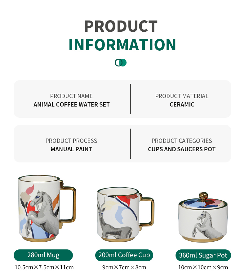 Afternoon Tea Cup Set Ceramic Mug Cup Set