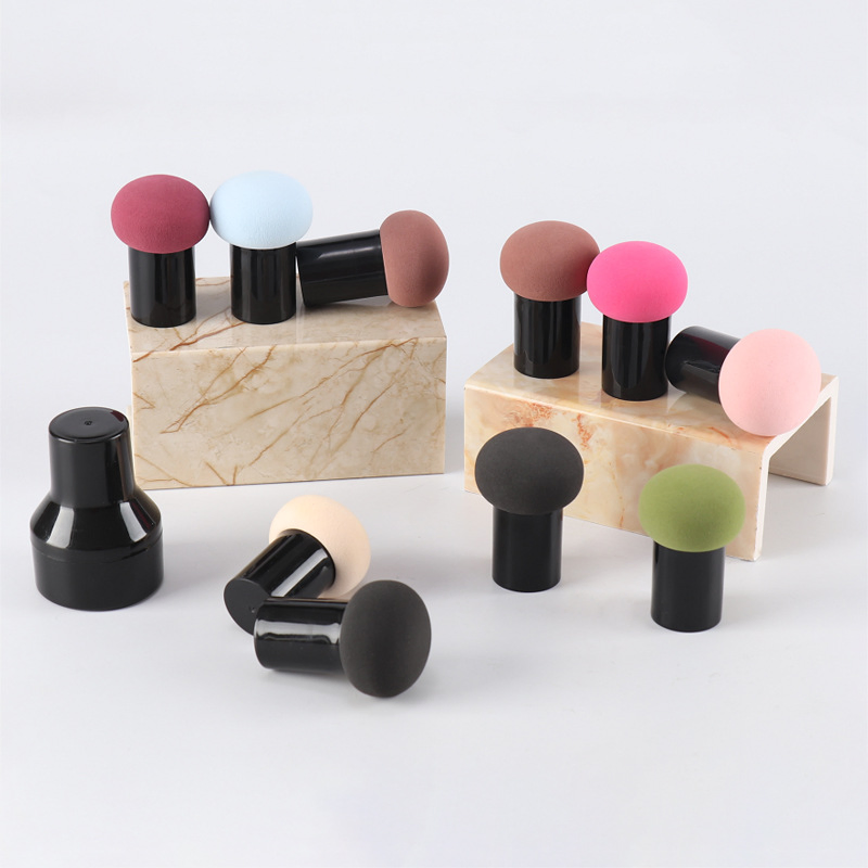 Mushroom Head Powder Puff Wet and Dry Hydrophilic Non-Latex Makeup Cotton Puff Beauty Egg Set