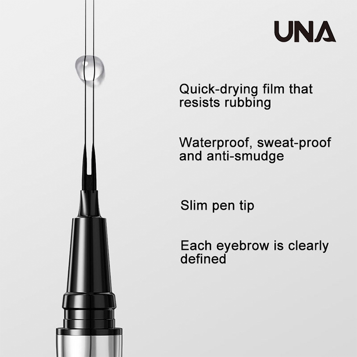 2 Tips Slim Eyebrow Makeup Tools Long Wear 2 Forks Micro Wild Eye Brow Pencil Custom Logo Liquid Gel Eyebrow Gel Waterproof