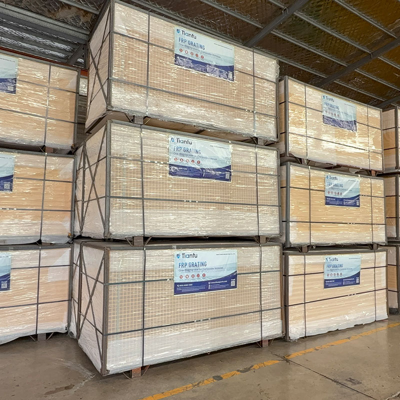 UV Resistant Fiberglass Grating Outdoor Platform Roof Deck Balcony Corrosion Protection Structural Safety Enhanced Durability Non Conductive Lightweight Materia