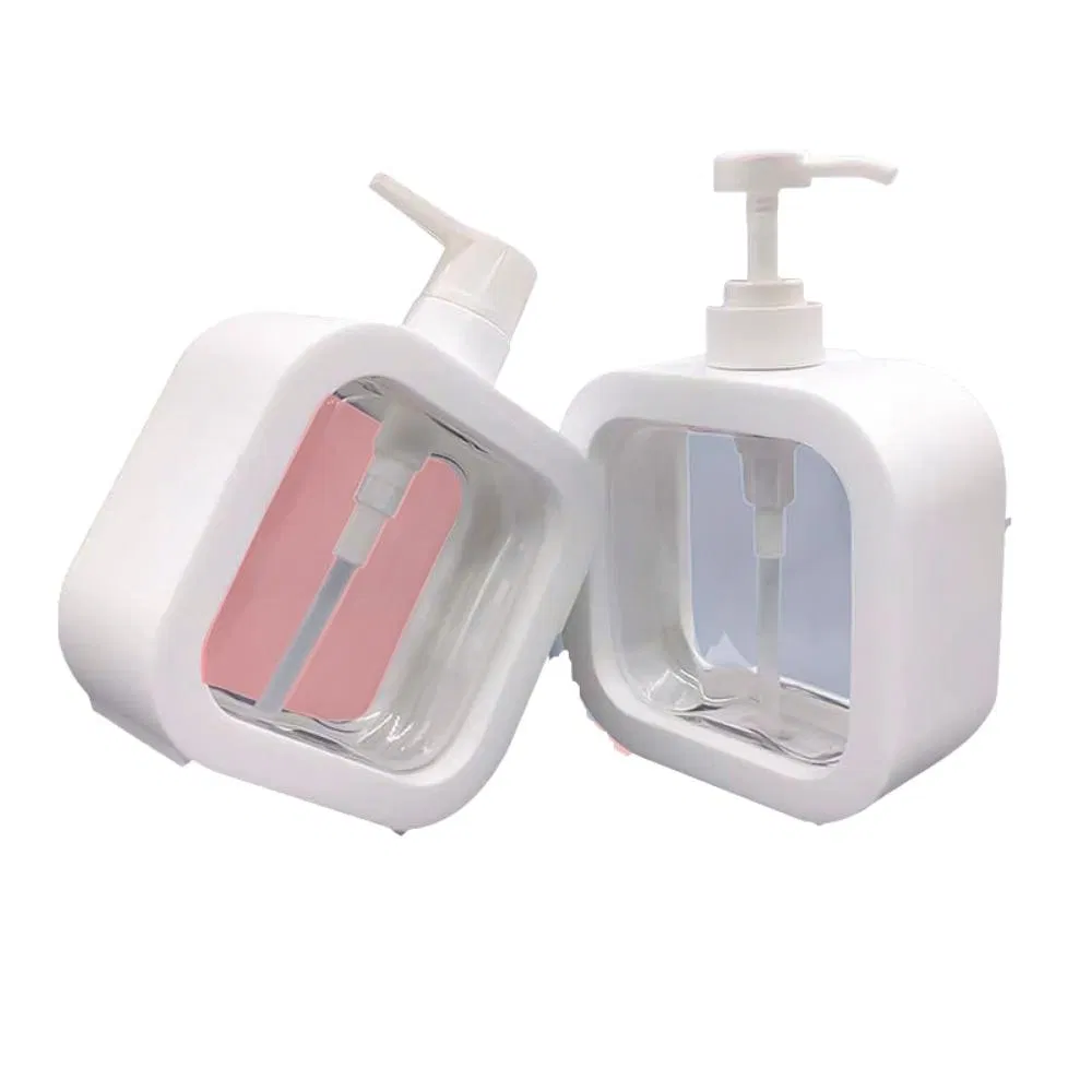 Shower Dispenser Empty Square Plastic Pump Bottle Refillable Bottle for Shampoo Lotions Wbb19222