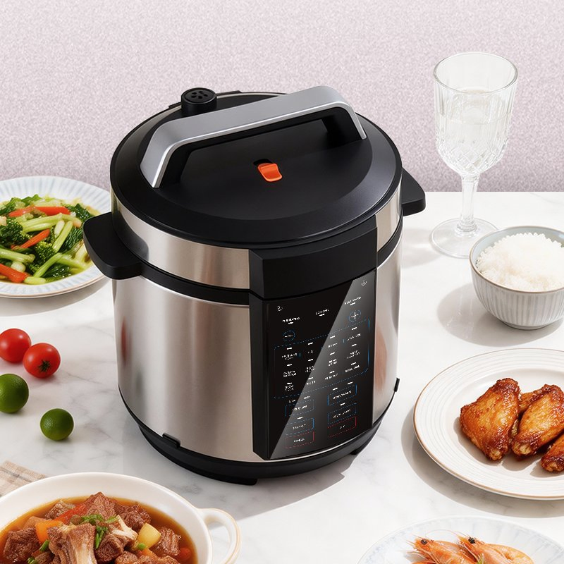 Luxury Multifunctional Electric Pressure Cooker 12 in 1 6L Stainless Steel Non-Stick Pot Fast Cooking Multicooker