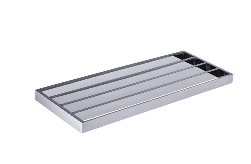 Полотенцедержатель квадратный из латуни, хром