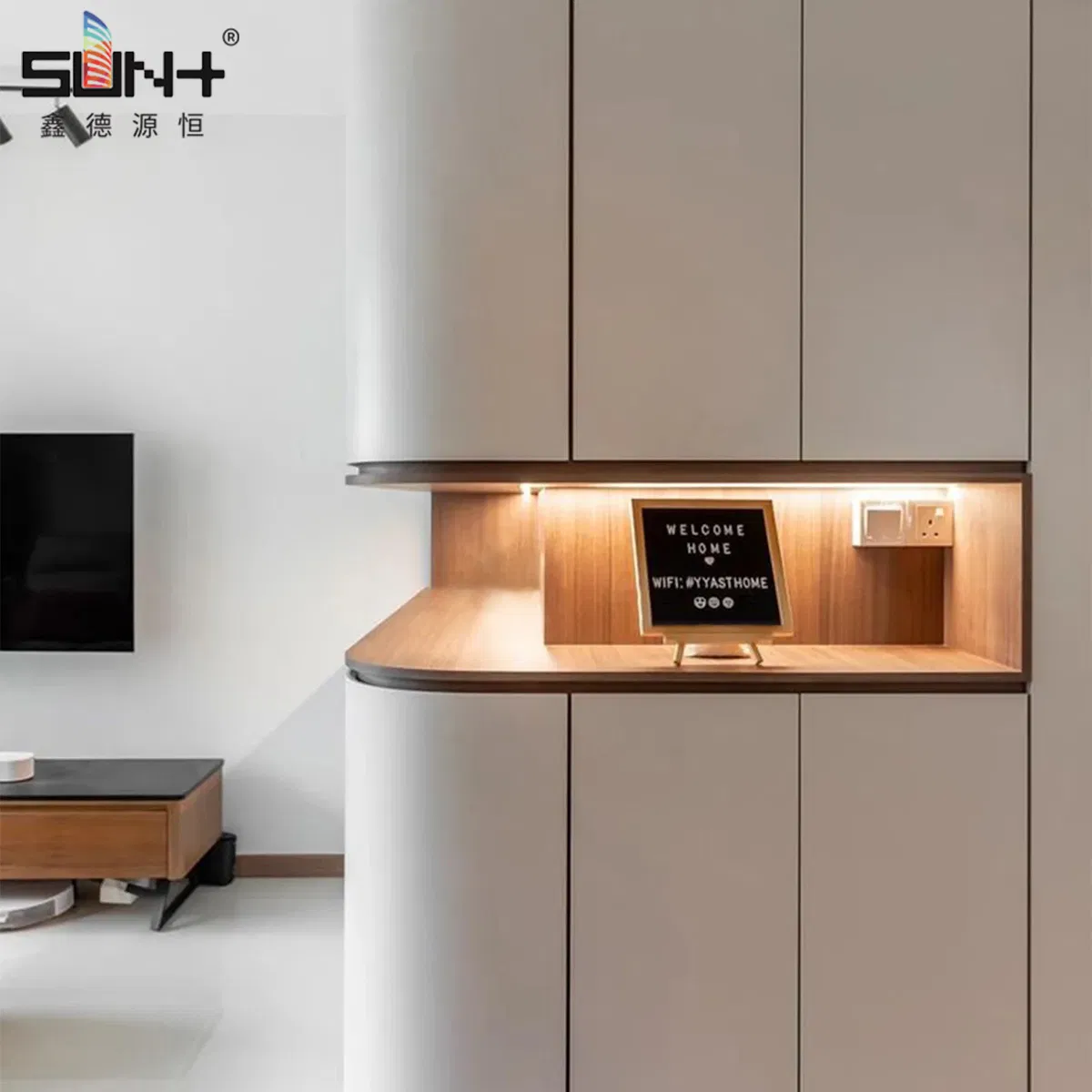 Single-Side Moistureproof Mildew Proof High Pressure Laminate Fireproof Waterproof Long Life Cabinet Tabletop Corner Decorative HPL