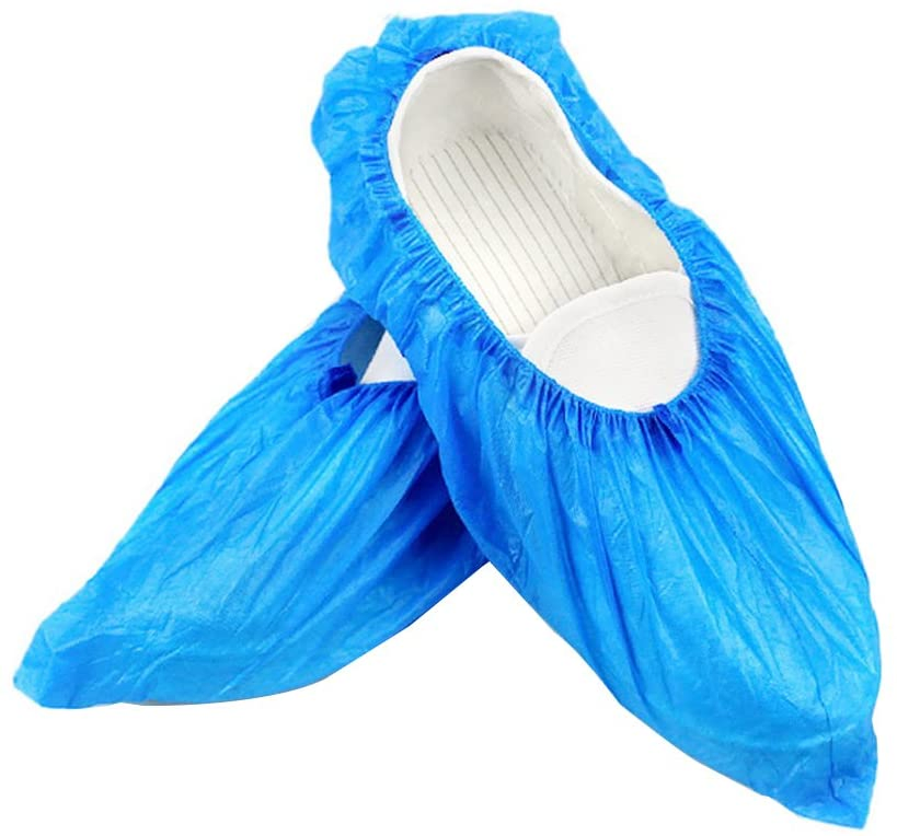 Blue PE Disposable Anti Dust PE CPE Shoe Cover